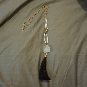 A new day long tassel necklace
